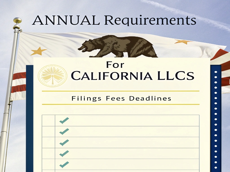 Annual Requirements for California LLCs